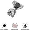 imageRavinte 50 Pack 25 Pair 12 inch Overlay Cabinet Hinges Soft Close Hidden Door Hinge for Kitchen Cabinet Hinges Stainless Steel Adjustable Hinges Satin Nickel Cabinet Hardware40