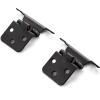 imageRavinte 50Pack 25Pairs 12inch Overlay Cabinet Door Hinges Kitchen Black SemiConcealed Hinges Face Mount Cabinet Hardware SelfClosing WDoor BumpersampampScrewdriver20
