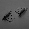 imageRavinte 50Pack 25Pairs 12inch Overlay Cabinet Door Hinges Kitchen Black SemiConcealed Hinges Face Mount Cabinet Hardware SelfClosing WDoor BumpersampampScrewdriver30