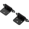 imageRavinte 50Pack 25Pairs 12inch Overlay Cabinet Door Hinges Kitchen Black SemiConcealed Hinges Face Mount Cabinet Hardware SelfClosing WDoor BumpersampampScrewdriver20