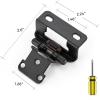 imageRavinte 50Pack 25Pairs 12inch Overlay Cabinet Door Hinges Kitchen Black SemiConcealed Hinges Face Mount Cabinet Hardware SelfClosing WDoor BumpersampampScrewdriver20