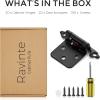 imageRavinte 50Pack 25Pairs 12inch Overlay Cabinet Door Hinges Kitchen Black SemiConcealed Hinges Face Mount Cabinet Hardware SelfClosing WDoor BumpersampampScrewdriver20