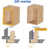 imageRavinte 60 Pack 30 Pairs Short Arm Kitchen Cabinet Hinges for 12 Inch Overlay Cabinet Brushed Nickel 105 Degree Opening Angle Hinges Soft Close Concealed with Mounting Screws for Face Frame Door10