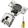 imageRavinte 50 Pack 25 Pair 12 inch Overlay Cabinet Hinges Soft Close Hidden Door Hinge for Kitchen Cabinet Hinges Stainless Steel Adjustable Hinges Satin Nickel Cabinet Hardware2