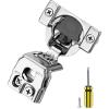 imageRavinte 50 Pack 25 Pair 12 inch Overlay Cabinet Hinges Soft Close Hidden Door Hinge for Kitchen Cabinet Hinges Stainless Steel Adjustable Hinges Satin Nickel Cabinet Hardware60