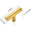 image10 Pack 2 inch Cabinet Pulls Matte Black Stainless Steel Kitchen Drawer Pulls Cupboard Handles Cabinet HandlesBrushed Brass