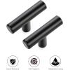image10 Pack 2 inch Cabinet Pulls Matte Black Stainless Steel Kitchen Drawer Pulls Cupboard Handles Cabinet HandlesMatte Black