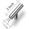image10 Pack 2 inch Cabinet Pulls Matte Black Stainless Steel Kitchen Drawer Pulls Cupboard Handles Cabinet HandlesSatin Nickel