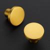 imageRavinte 20 Pack Cabinet Knobs Black Kitchen Cabinet Knobs Round Dresser Drawer Knobs Matte Black Drawer Pulls Closet Door Knobs 115 InchGold