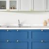 imageRavinte 20 Pack Cabinet Knobs Black Kitchen Cabinet Knobs Round Dresser Drawer Knobs Matte Black Drawer Pulls Closet Door Knobs 115 InchGold