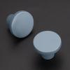 imageRavinte 20 Pack Cabinet Knobs Black Kitchen Cabinet Knobs Round Dresser Drawer Knobs Matte Black Drawer Pulls Closet Door Knobs 115 InchLight Blue