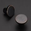 imageRavinte 20 Pack Cabinet Knobs Black Kitchen Cabinet Knobs Round Dresser Drawer Knobs Matte Black Drawer Pulls Closet Door Knobs 115 InchOil Rubbed Bronze