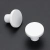 imageRavinte 20 Pack Cabinet Knobs Black Kitchen Cabinet Knobs Round Dresser Drawer Knobs Matte Black Drawer Pulls Closet Door Knobs 115 InchWhite
