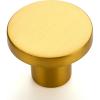 imageRavinte 20 Pack Cabinet Knobs Black Kitchen Cabinet Knobs Round Dresser Drawer Knobs Matte Black Drawer Pulls Closet Door Knobs 115 InchGold