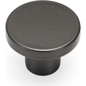 imageRavinte 20 Pack Cabinet Knobs Black Kitchen Cabinet Knobs Round Dresser Drawer Knobs Matte Black Drawer Pulls Closet Door Knobs 115 InchPearl Grey