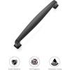 imageRavinte 10 Pack Solid 5 Inch Cabinet Handles Matte Black Pulls for Kitchen Drawers Cabinets Cupboards  Hardware HandlesBlack