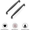 imageRavinte 15 Pack Solid 614 Inch Kitchen Cabinet Handles Matte Black Cabinet Pulls Black Drawer Pulls Kitchen Cabinet Hardware Kitchen Handles for Cabinets Cupboard Handles Drawer HandlesBlack