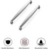 imageRavinte 15 Pack Solid 614 Inch Kitchen Cabinet Handles Matte Black Cabinet Pulls Black Drawer Pulls Kitchen Cabinet Hardware Kitchen Handles for Cabinets Cupboard Handles Drawer HandlesBrushed Nickel