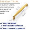 imageRavinte 3 Pack Solid 614 Inch Kitchen Cabinet Handles Matte Black Cabinet Pulls Satin Nickel Drawer Pulls Kitchen Cupboard Hardware Handles for Cupboard Dresser DrawersBrushed Brass