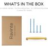 imageRavinte 45 Pack Solid 5 Inch Kitchen Cabinet Handles Brushed Nickel Cabinet Pulls Satin Nickel Drawer Pulls Kitchen Cabinet Hardware Kitchen Handles for Cabinets Cupboard Handles Drawer HandlesBrushed Brass