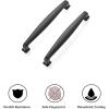 imageRavinte 45 Pack Solid 5 Inch Kitchen Cabinet Handles Brushed Nickel Cabinet Pulls Satin Nickel Drawer Pulls Kitchen Cabinet Hardware Kitchen Handles for Cabinets Cupboard Handles Drawer HandlesBlack