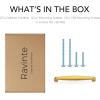 imageRavinte 45 Pack Solid 5 Inch Kitchen Cabinet Handles Brushed Nickel Cabinet Pulls Satin Nickel Drawer Pulls Kitchen Cabinet Hardware Kitchen Handles for Cabinets Cupboard Handles Drawer HandlesBrushed Brass