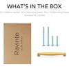 imageRavinte 45 Pack Solid 5 Inch Kitchen Cabinet Handles Brushed Nickel Cabinet Pulls Satin Nickel Drawer Pulls Kitchen Cabinet Hardware Kitchen Handles for Cabinets Cupboard Handles Drawer HandlesBrushed Brass