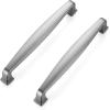 imageRavinte 45 Pack Solid 5 Inch Kitchen Cabinet Handles Brushed Nickel Cabinet Pulls Satin Nickel Drawer Pulls Kitchen Cabinet Hardware Kitchen Handles for Cabinets Cupboard Handles Drawer HandlesBrushed Nickel