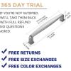 imageRavinte 45 Pack Solid 5 Inch Kitchen Cabinet Handles Brushed Nickel Cabinet Pulls Satin Nickel Drawer Pulls Kitchen Cabinet Hardware Kitchen Handles for Cabinets Cupboard Handles Drawer HandlesBrushed Nickel