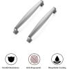 imageRavinte 45 Pack Solid 5 Inch Kitchen Cabinet Handles Brushed Nickel Cabinet Pulls Satin Nickel Drawer Pulls Kitchen Cabinet Hardware Kitchen Handles for Cabinets Cupboard Handles Drawer HandlesBrushed Nickel