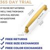 imageRavinte 45 Pack Solid 5 Inch Kitchen Cabinet Handles Brushed Nickel Cabinet Pulls Satin Nickel Drawer Pulls Kitchen Cabinet Hardware Kitchen Handles for Cabinets Cupboard Handles Drawer HandlesBrushed Brass