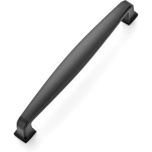 imageRavinte 10 Pack Solid 5 Inch Cabinet Handles Matte Black Pulls for Kitchen Drawers Cabinets Cupboards  Hardware HandlesBlack