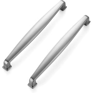 imageRavinte 15 Pack Solid 614 Inch Kitchen Cabinet Handles Matte Black Cabinet Pulls Black Drawer Pulls Kitchen Cabinet Hardware Kitchen Handles for Cabinets Cupboard Handles Drawer HandlesBrushed Nickel