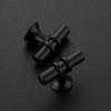 imageRavinte 10 Pack 1012 Inch Cabinet Pulls Kitchen Cupboard Handles with Round Base Matte Black Drawer Pulls Cabinet Handles 1012quot Length8quot Hole Center15