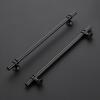 imageRavinte 10 Pack 1012 Inch Cabinet Pulls Kitchen Cupboard Handles with Round Base Matte Black Drawer Pulls Cabinet Handles 1012quot Length8quot Hole Center25