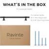 imageRavinte 10 Pack 1012 Inch Cabinet Pulls Kitchen Cupboard Handles with Round Base Matte Black Drawer Pulls Cabinet Handles 1012quot Length8quot Hole Center15