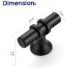 imageRavinte 10 Pack 1012 Inch Cabinet Pulls Kitchen Cupboard Handles with Round Base Matte Black Drawer Pulls Cabinet Handles 1012quot Length8quot Hole Center15