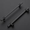 imageRavinte 10 Pack 1012 Inch Cabinet Pulls Kitchen Cupboard Handles with Round Base Matte Black Drawer Pulls Cabinet Handles 1012quot Length8quot Hole Center15