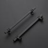 imageRavinte 10 Pack 1012 Inch Cabinet Pulls Kitchen Cupboard Handles with Round Base Matte Black Drawer Pulls Cabinet Handles 1012quot Length8quot Hole Center15
