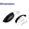 imageRavinte 10 Pack 3quot Drawer Pulls Flat Black Cabinet Cup Pulls Kitchen Hardware Cabinet Handles Drawer Handles Knobs 3 inch Hole CenterBlack