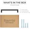 imageRavinte 10 Pack 712 Inch Kitchen Square Cabinet Handles Brushed Brass Pulls Kitchen Cabinet Hardware Handles for Cupboard Drawer PullsBlack