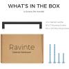 imageRavinte 10 Pack 712 Inch Kitchen Square Cabinet Handles Brushed Brass Pulls Kitchen Cabinet Hardware Handles for Cupboard Drawer PullsBlack