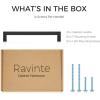imageRavinte 10 Pack 712 Inch Kitchen Square Cabinet Handles Brushed Brass Pulls Kitchen Cabinet Hardware Handles for Cupboard Drawer PullsBlack