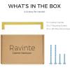 imageRavinte 10 Pack 712 Inch Kitchen Square Cabinet Handles Brushed Brass Pulls Kitchen Cabinet Hardware Handles for Cupboard Drawer PullsBrushed Brass