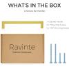 imageRavinte 10 Pack 712 Inch Kitchen Square Cabinet Handles Brushed Brass Pulls Kitchen Cabinet Hardware Handles for Cupboard Drawer PullsBrushed Brass