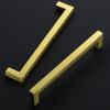 imageRavinte 10 Pack 712 Inch Kitchen Square Cabinet Handles Brushed Brass Pulls Kitchen Cabinet Hardware Handles for Cupboard Drawer PullsBrushed Brass