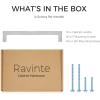 imageRavinte 10 Pack 712 Inch Kitchen Square Cabinet Handles Brushed Brass Pulls Kitchen Cabinet Hardware Handles for Cupboard Drawer PullsBrushed Nickel