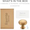 imageRavinte 10 Pack Brushed Nickel Round Zinc Cabinet Knobs for Kitchen Bathroom Closet Dresser CabinetsChampagne Bronze