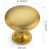 imageRavinte 10 Pack Brushed Nickel Round Zinc Cabinet Knobs for Kitchen Bathroom Closet Dresser CabinetsGold