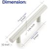 imageRavinte 12 Pack 5 inch Kitchen Cabinet Handles Cabinet Pulls Brushed Nickel Stainless Steel Kitchen Drawer Pulls Cupboard Handles 3quot Hole CenterWhite